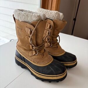 Sorel Tan and Black Winter Boots